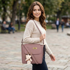 Stylish & Versatile PU Leather Sling Bag for Women & Girls | Party & Casual Crossbody Handbag with Cute Charm