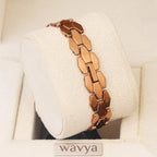 Classic Women's Brown Round Dial Analog Watch with Premium Metal Strap | Quartz Movement | Elegant & Stylish Wristwatch