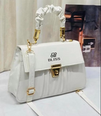 Graceful Stylish Sling Bag – Premium PU Leather Shoulder Bag for Women | White